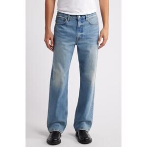 Frame Men's Relaxed Fit Clean Straight Leg Jeans In Denim Blue Size 34 NWOT